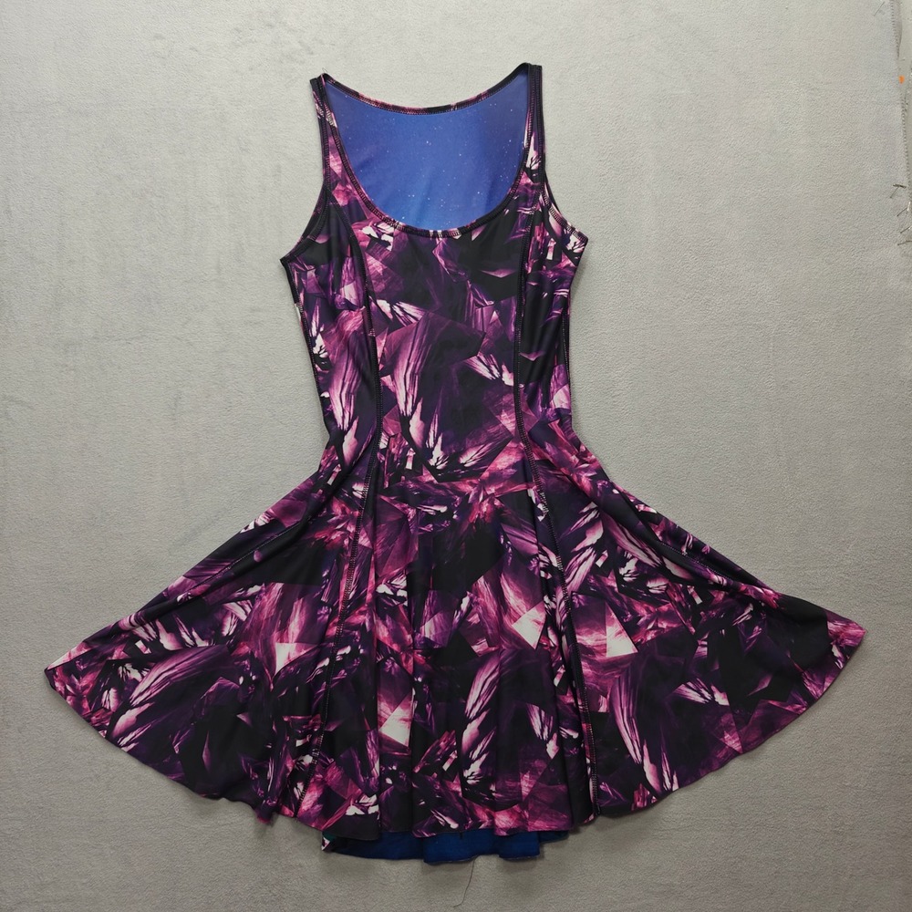 BlackMilk Amethyst vs Aurora Skye Inside Out Dress Womens Punk Whimsigoth Skater - Picture 4 of 8